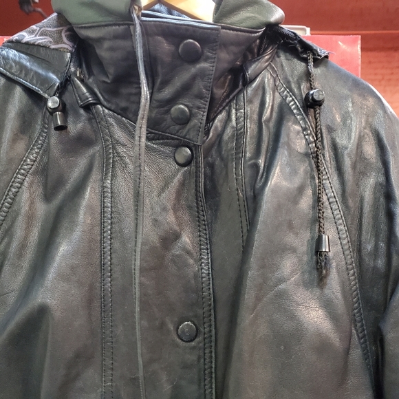 Accent on you womens leather jacket - Picture 2 of 4